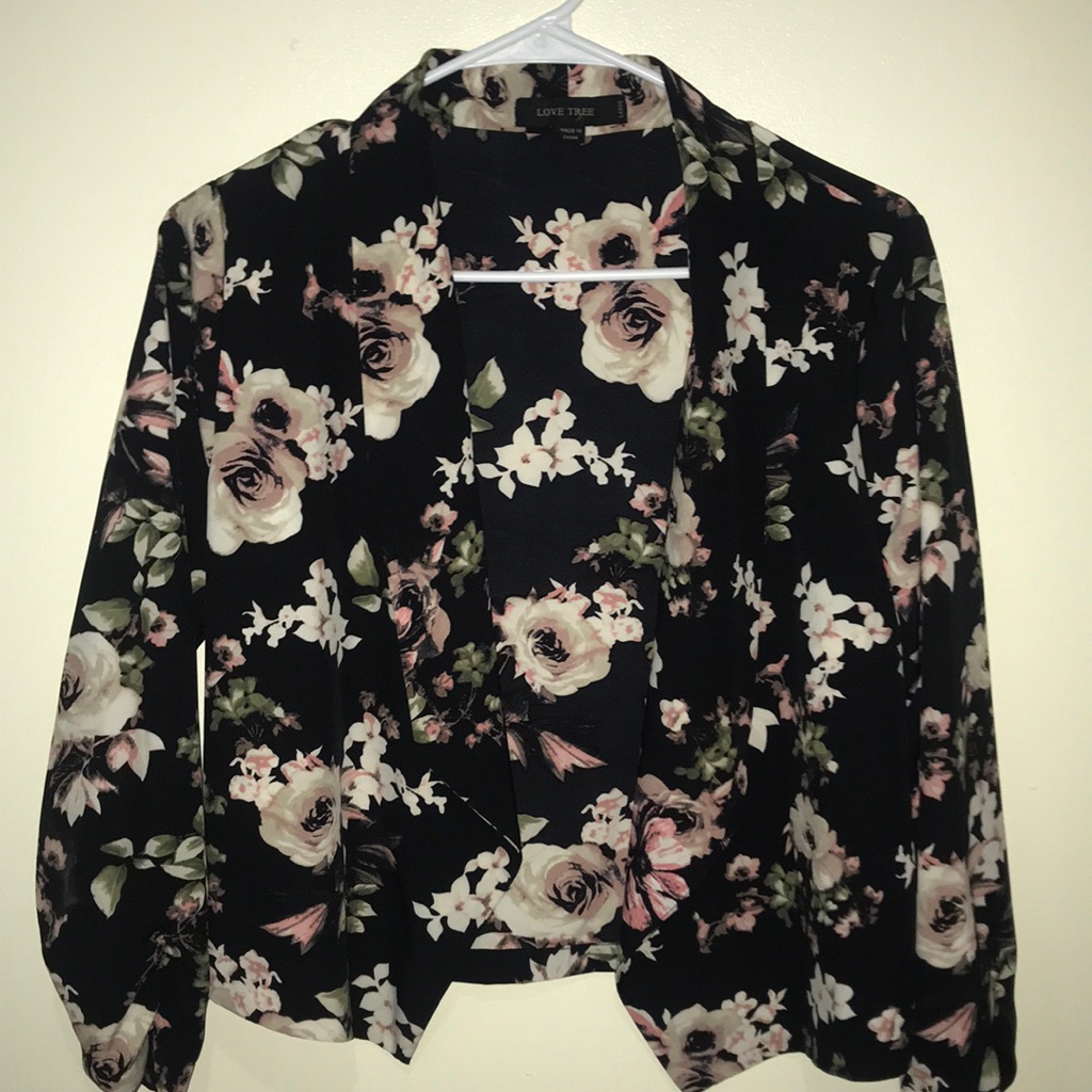 Flowered Blazer